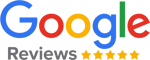 Google Reviews logo with five gold stars, representing high customer ratings and positive feedback. Google Reviews logo with five gold stars, representing high customer ratings and positive feedback.
